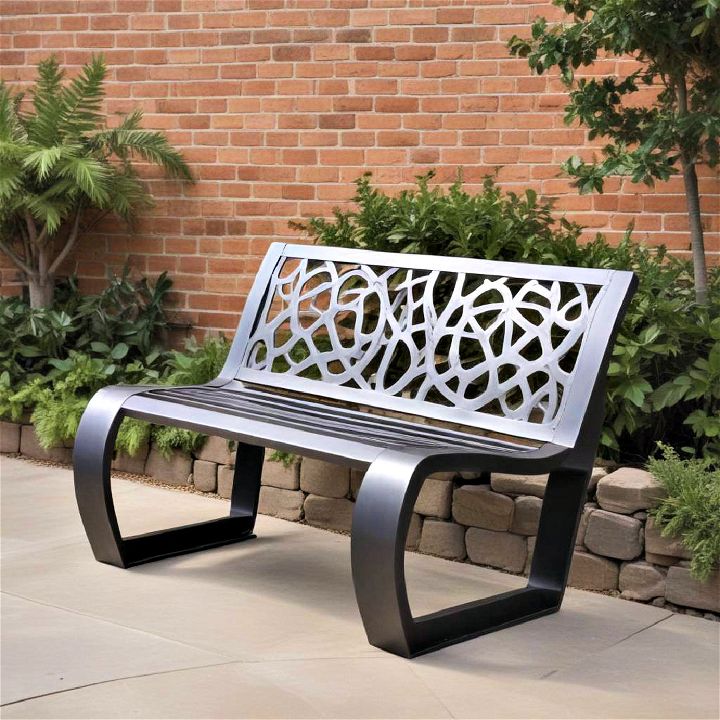 sculptural seating bench