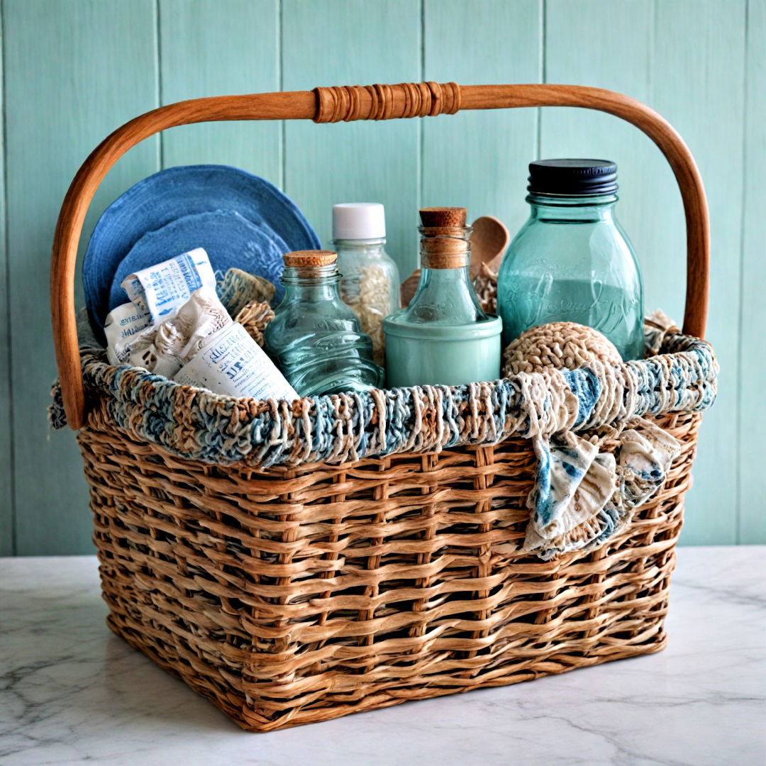 sea themed basket for storage