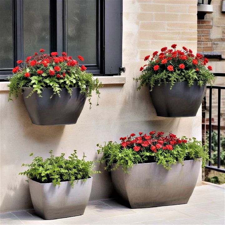 seasonal planters for balcony