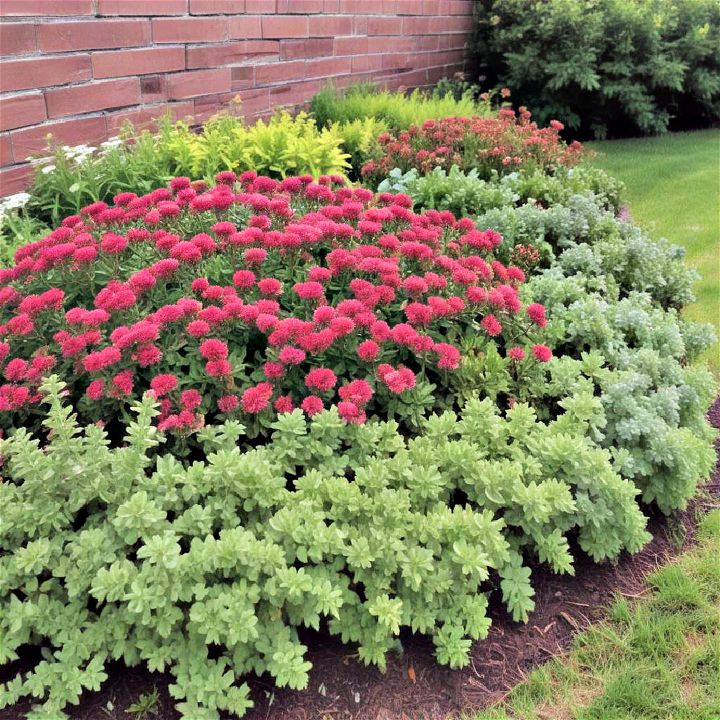sedum for perennial flower bed