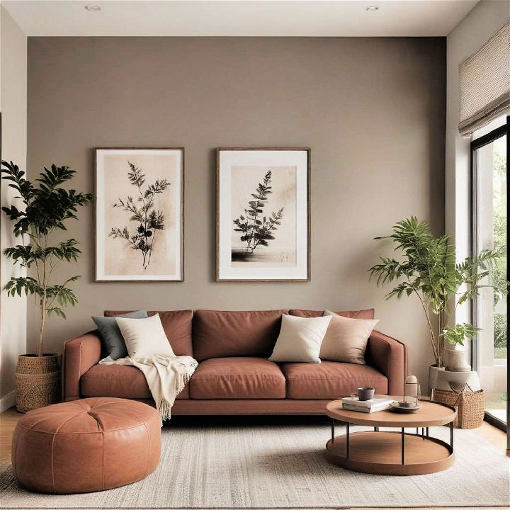 serene japandi living room