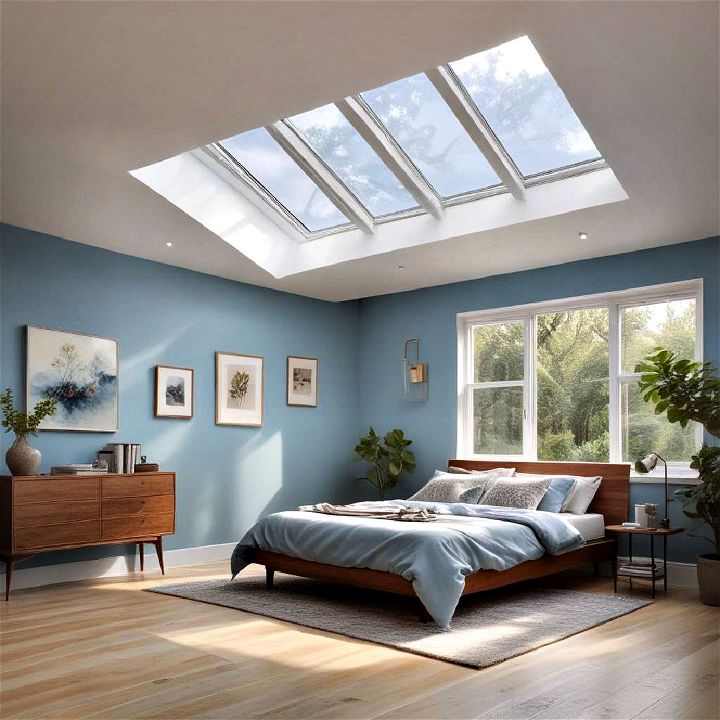 serene skylight for natural light