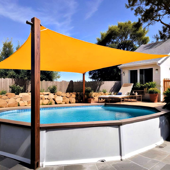 shade sail for above ground pool