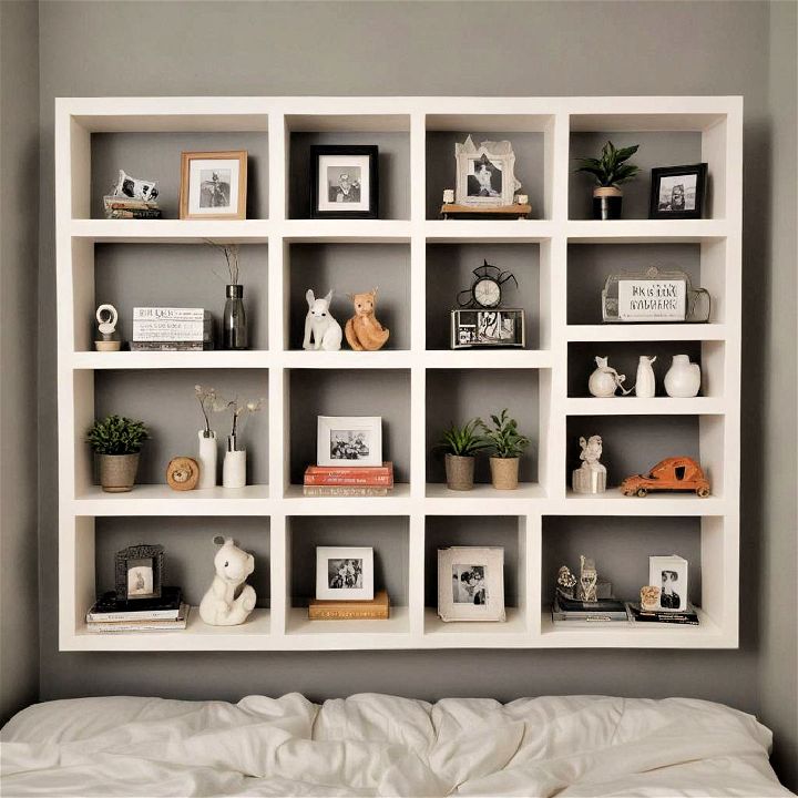shadow box shelves for bedroom
