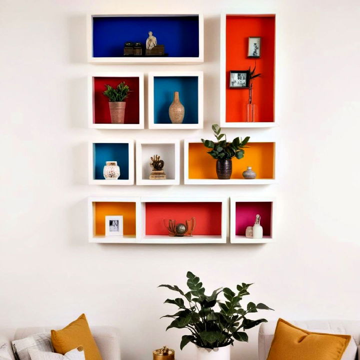 shadow boxes for living room shelf