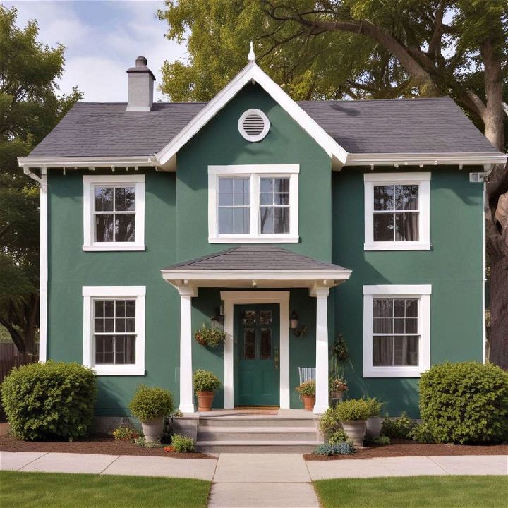 shamrock green exterior house paint