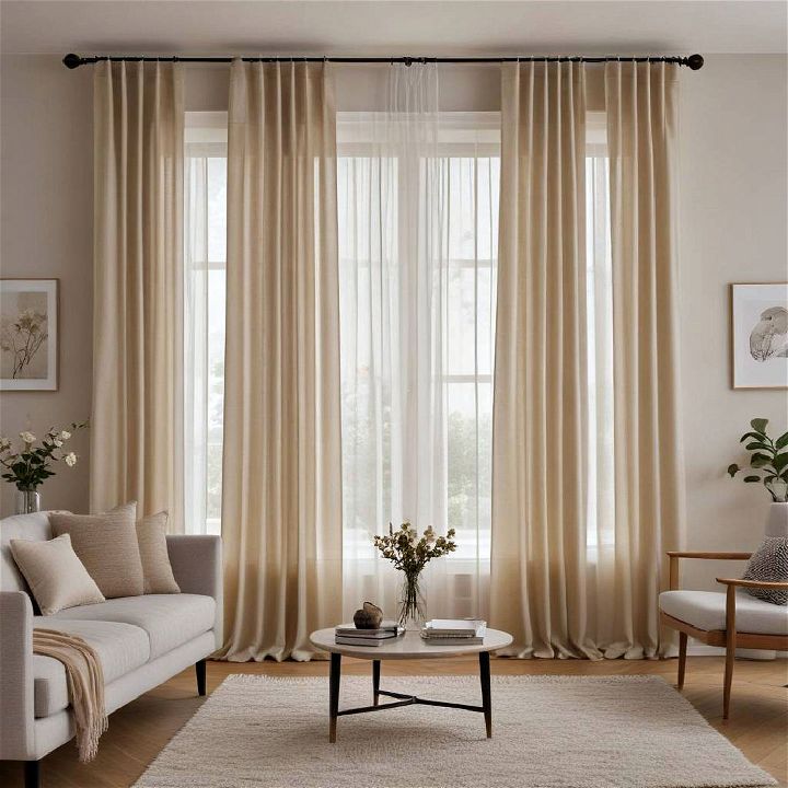 sheer curtains for living room
