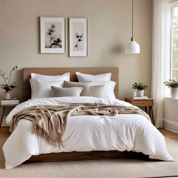 simple and neutral bedding