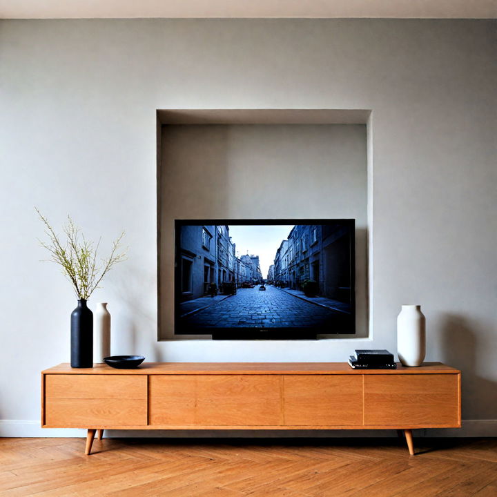 simple and stylish minimalist tv frame for elegance