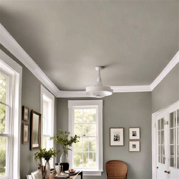 simple painted ceiling