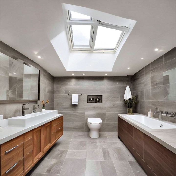skylight to your basement bathroom