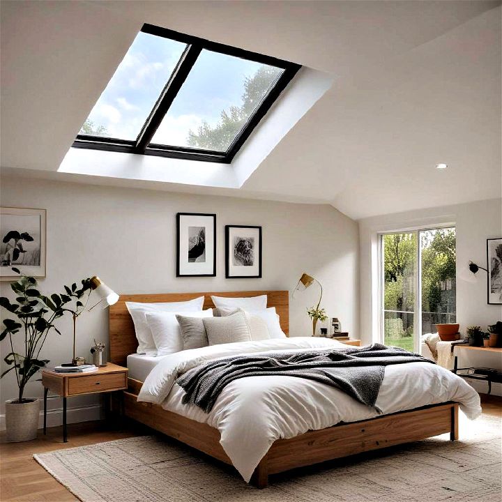 skylights for low sloped bedroom ceilings
