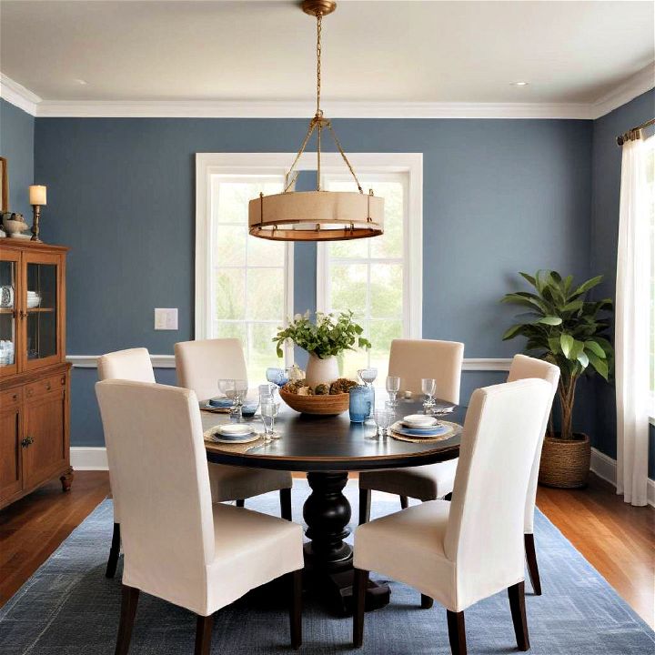 slate blue dining room paint color