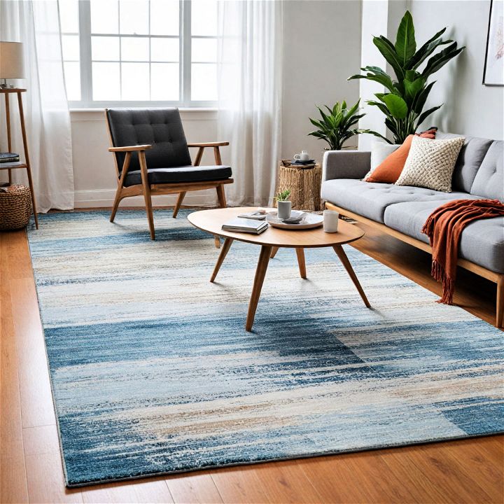 sleek and modern abstract office rug