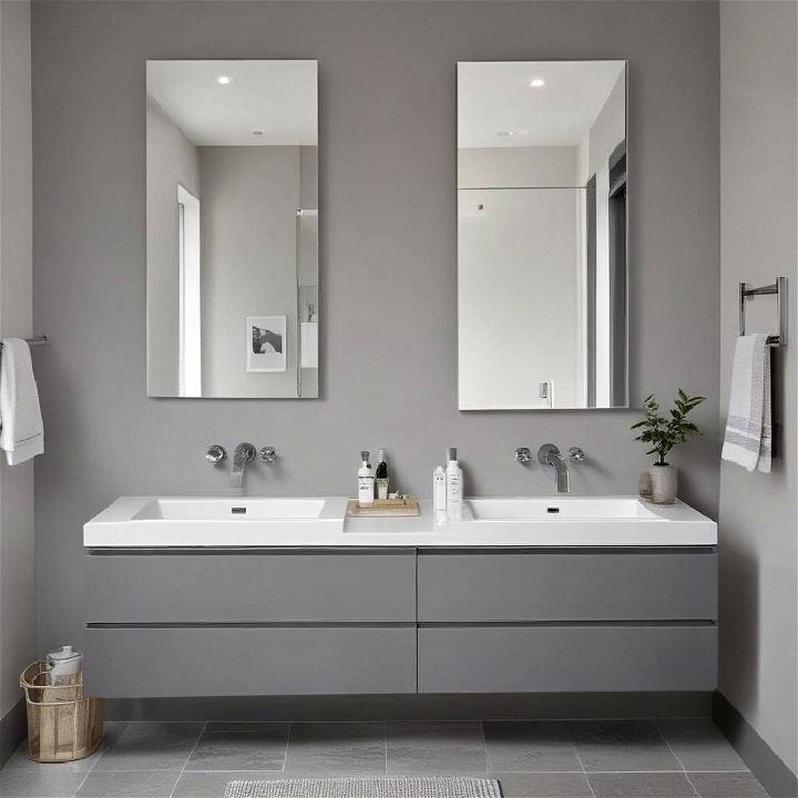 sleek and modern minimalism bathroom