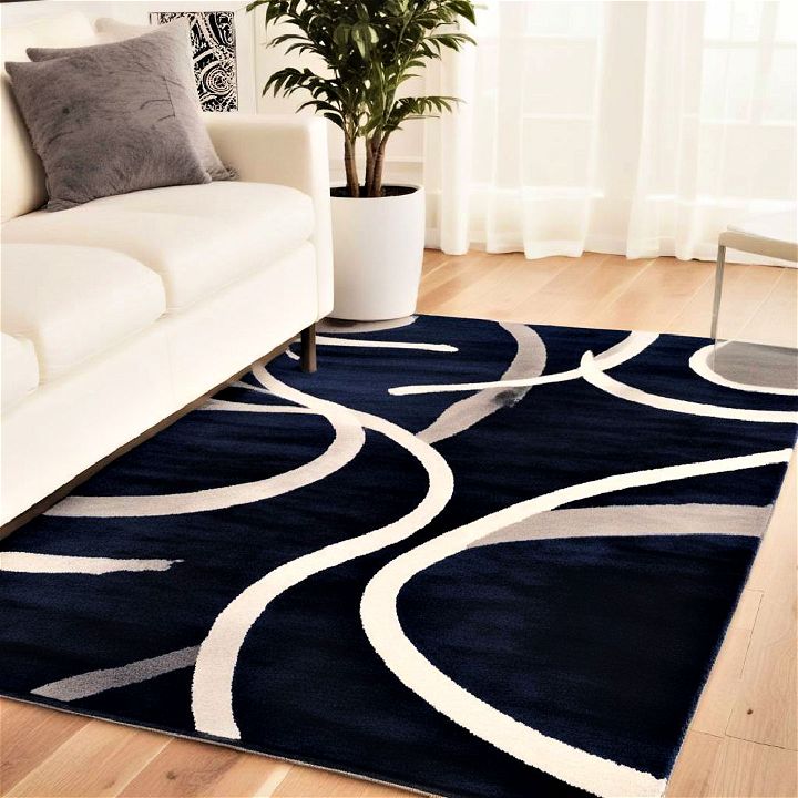 sleek and modern rug for living room