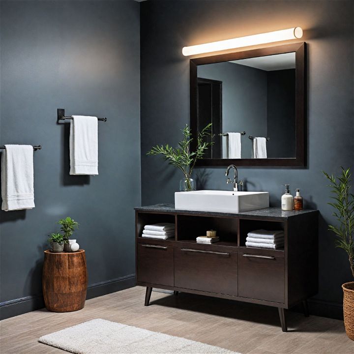 sleek bold bathroom vanity