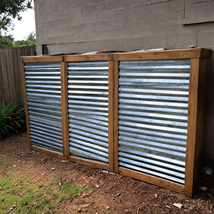 sleek corrugated metal screens