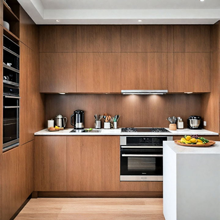 sleek hidden kitchen appliances