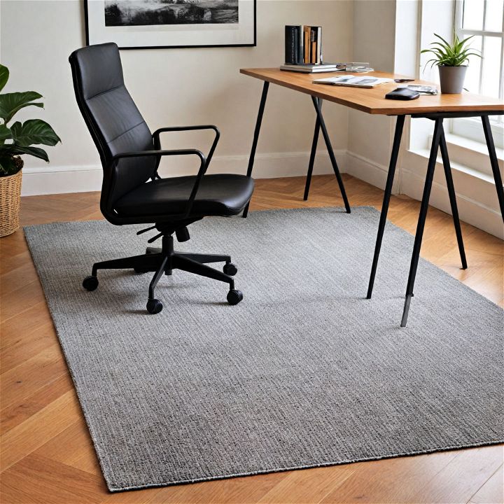 sleek low pile office rug
