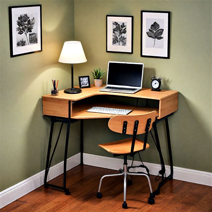 sleek space saving compact desk