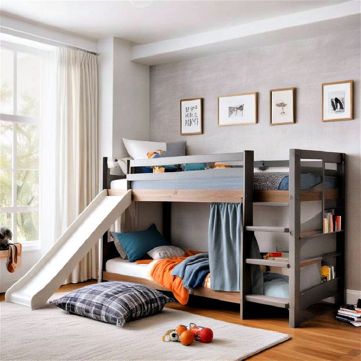 slide bunk beds for child’s room