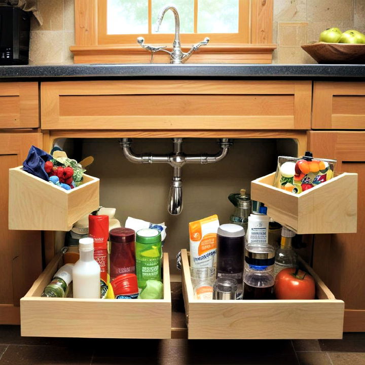 sliding sink tray