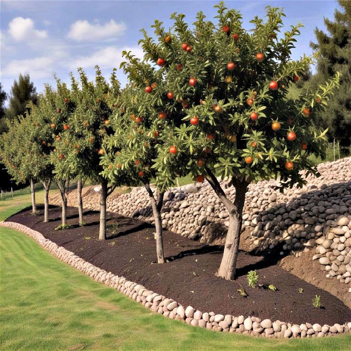 sloped orchard to enhance fruit production