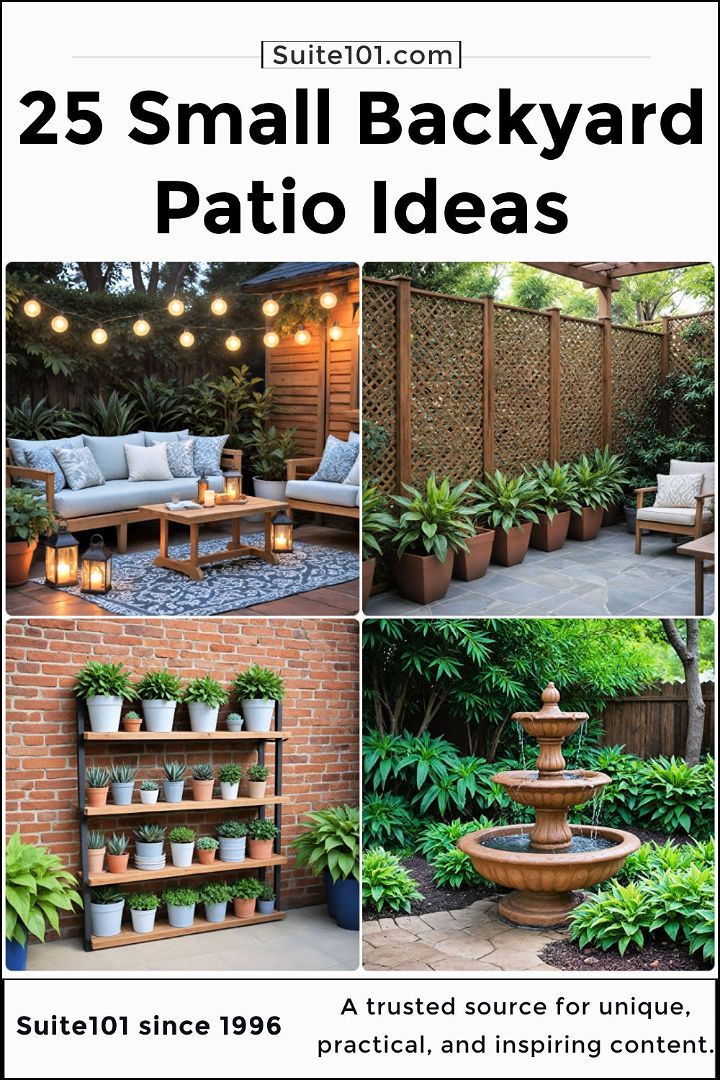 small backyard patio ideas to try
