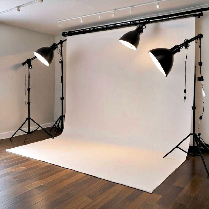 small basement photography studio