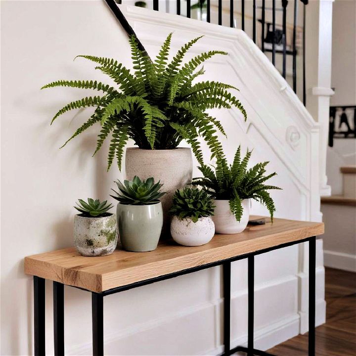 small plant for entryway table