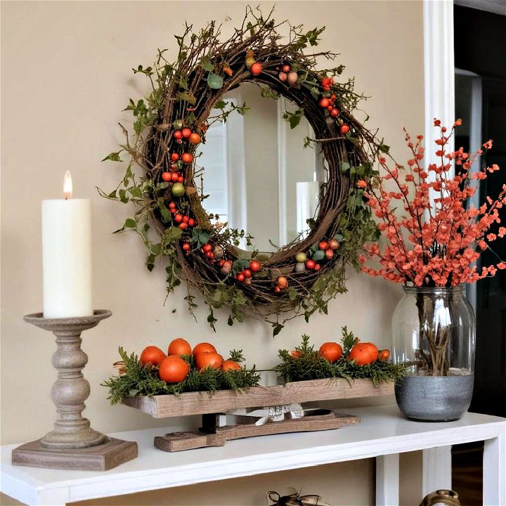 small wreath for entryway