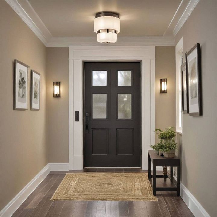 smart home integrated lights for entryway