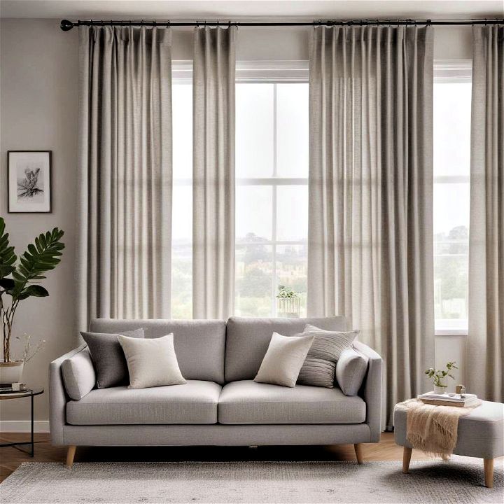 soft and neutral curtains