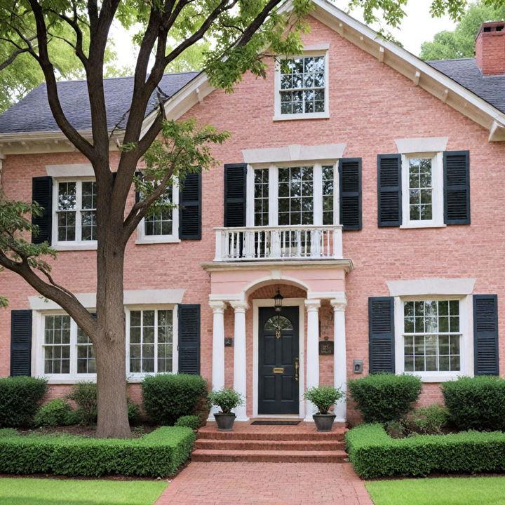 soft and romantic blush pink house