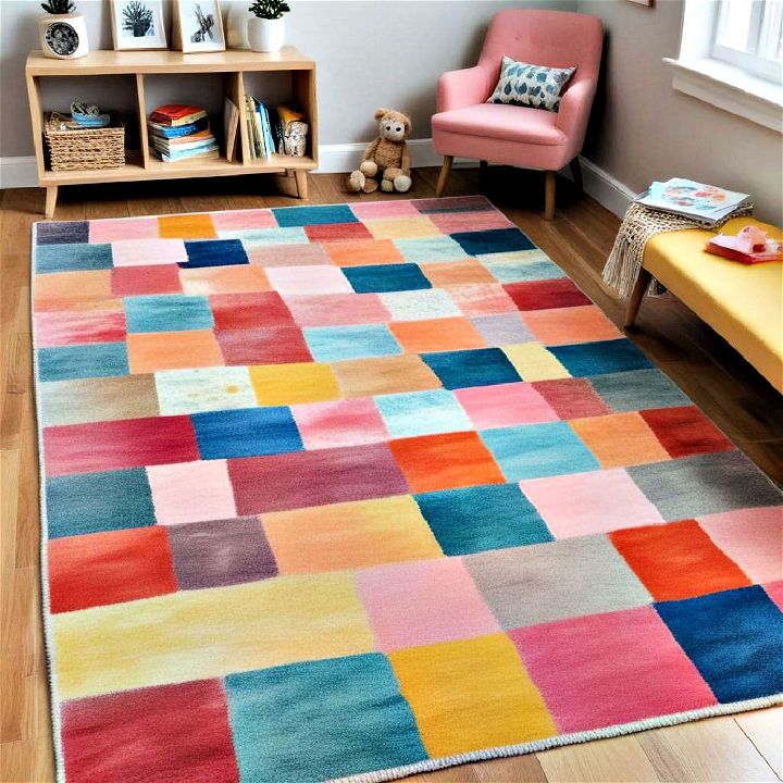 soft colorful rug for toddler