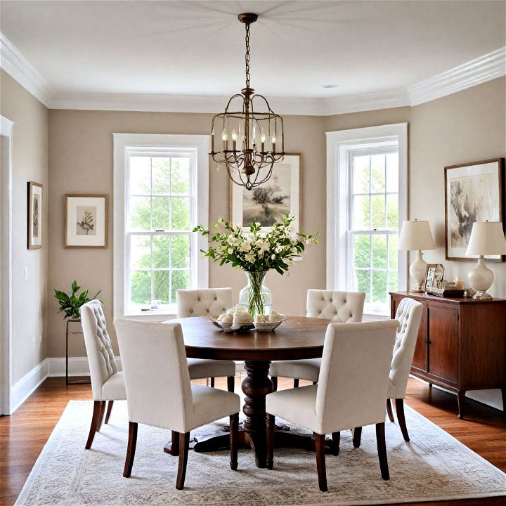 soft white dining room paint color