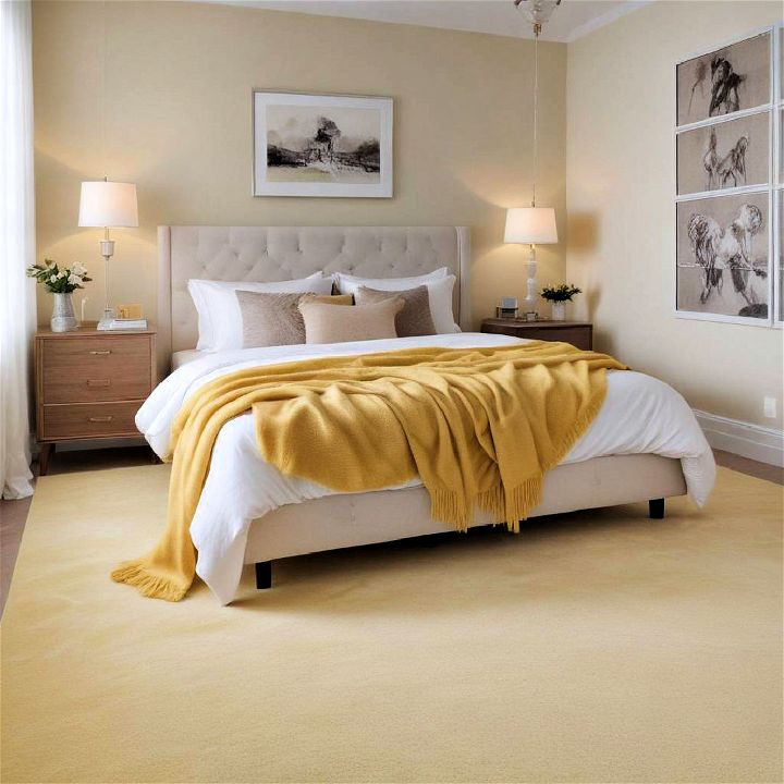 soft yellow carpet
