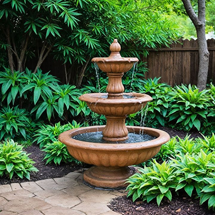 soothing small fountain for your patio