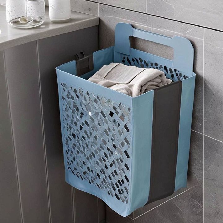 space saving foldable laundry hamper