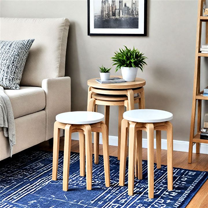 stackable stools for additional seating
