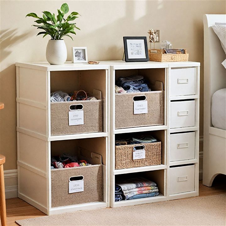 stackable storage boxes for any bedroom