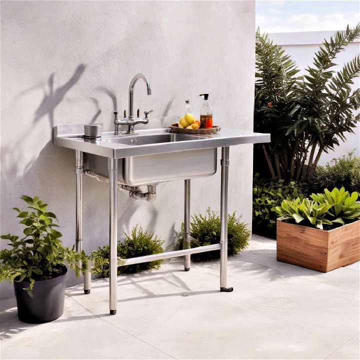 stainless steel outdoor sink