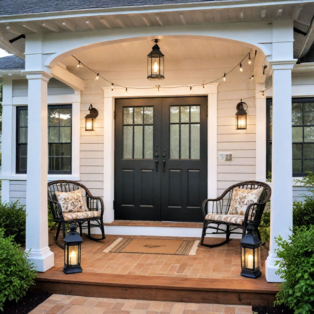 statement lighting for your farmhouse porch