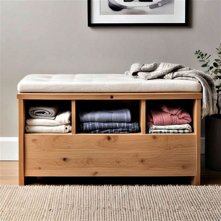 storage bench for blankets