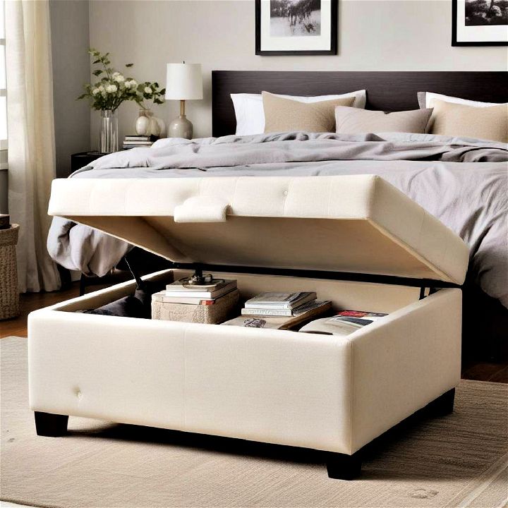 storage ottoman to complement your decor
