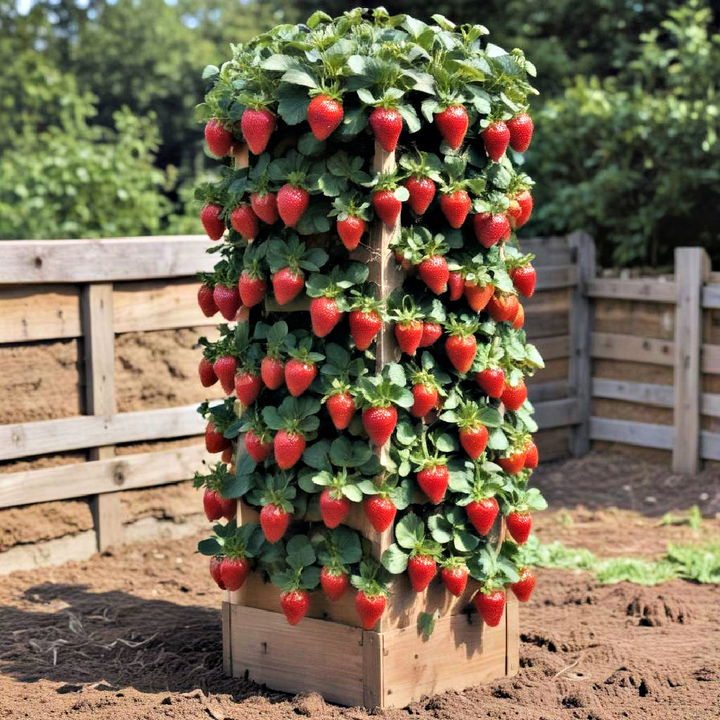 strawberry tower idea