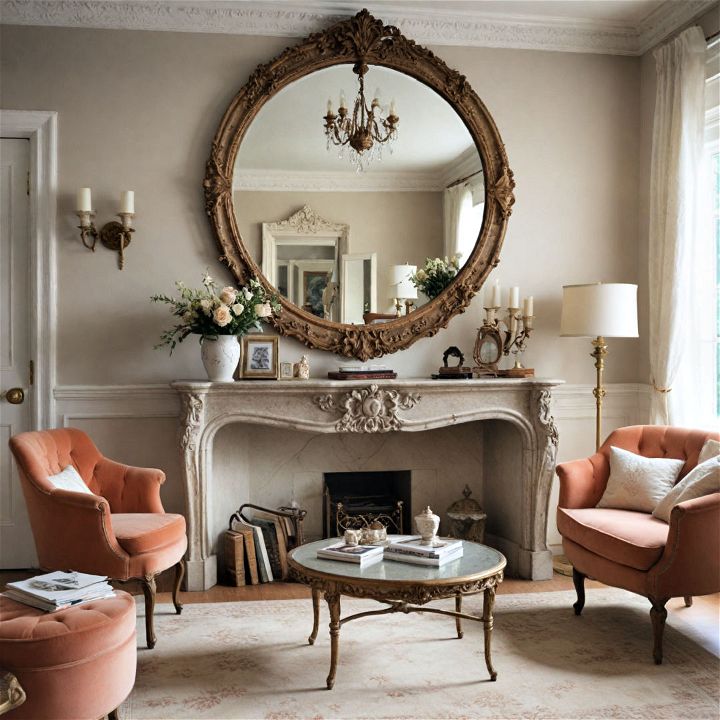 striking and elegant vintage mirror decor