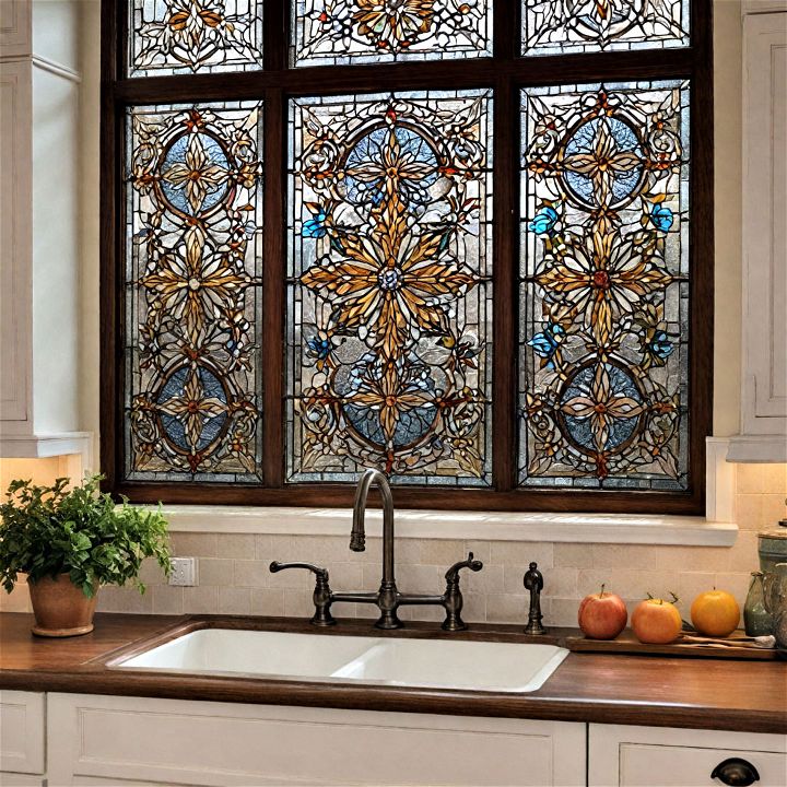 stunning stained glass kitchen windows