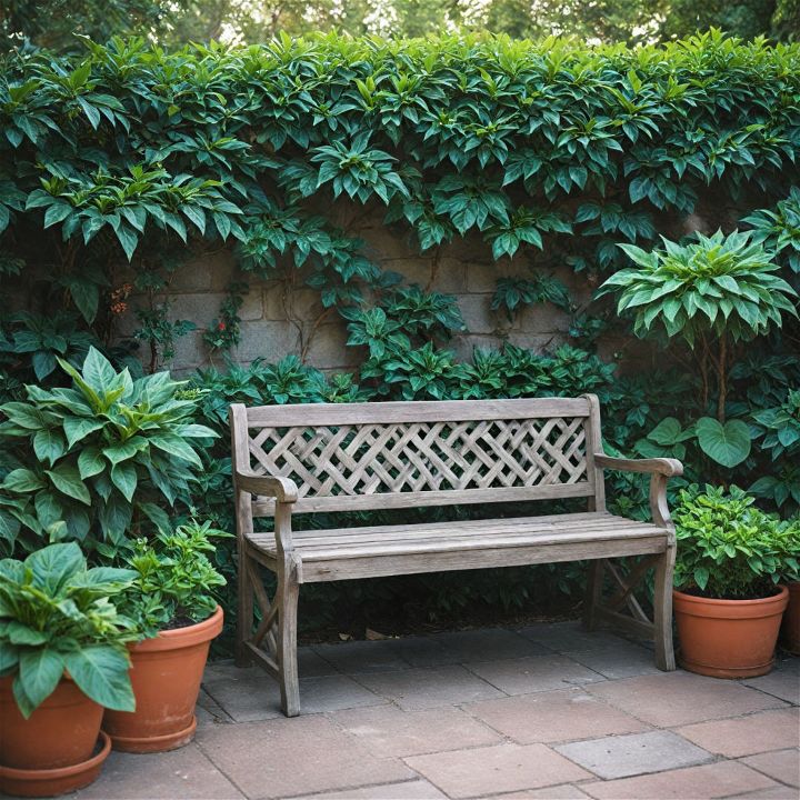 stylish and functional garden bench